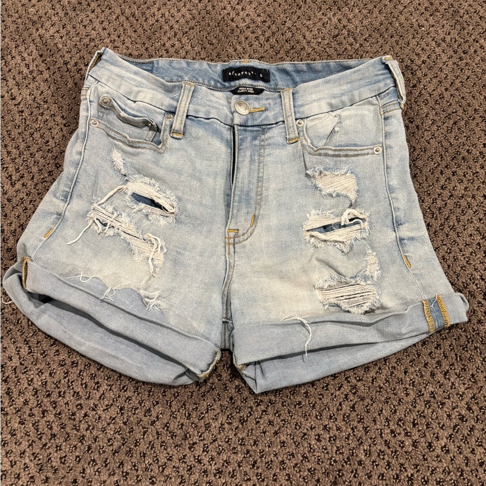 Aeropostale high rise curvey midi shorts
